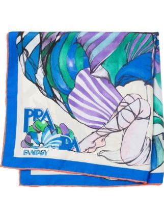 prezzi foulard prada|Prada Fantasy 55 Silk Foulard .